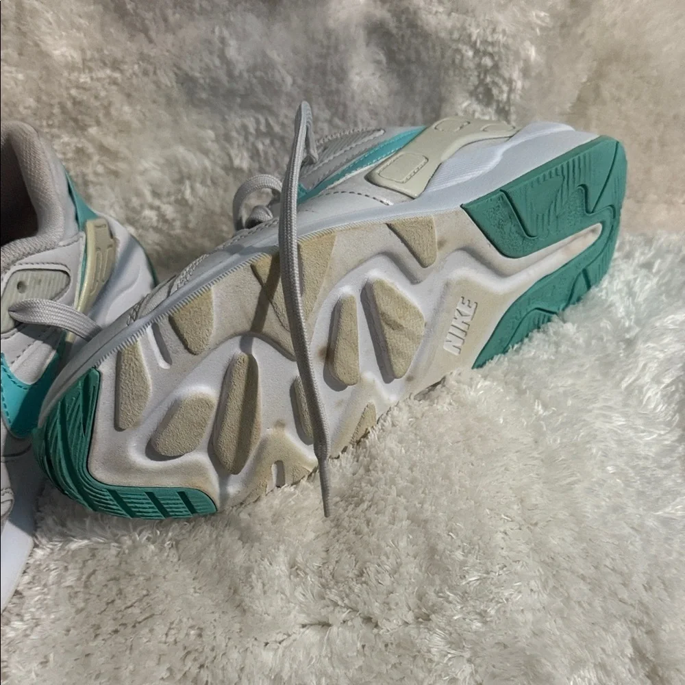 Nike Gray and Teal Women's Sneakers